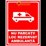 Indicatoare pentru ambulanta